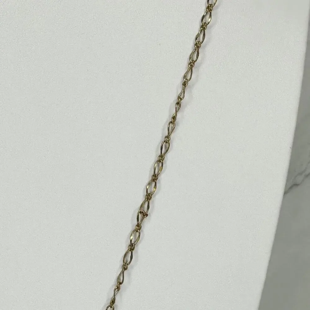J.Crew Rhinestone Black Bead Pendant Gold Necklace ✨